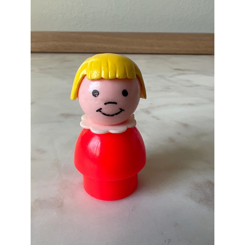 Vintage Fisher-Price Little Riders #656 Tricycle with Blonde Girl Figure - Picture 2 of 6